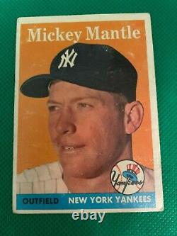 1958 Topps # 150 Mickey Mantle