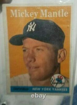 1958 Topps #150 Mickey Mantle HOF New York Yankees