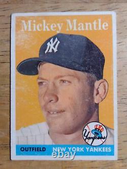 1958 Topps #150 Mickey Mantle (VG) (50649)