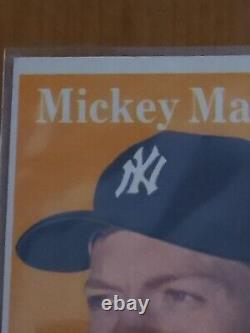 1958 Topps #150 Mickey Mantle, Yankees HOF, Slight Crease by ear. Ex-ExMt, Sharp