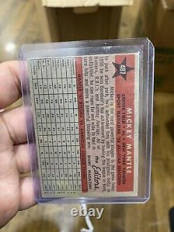 1958 Topps #487 MICKEY MANTLE All Star New York YANKEES Card