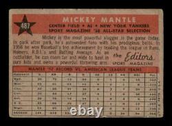 1958 Topps #487 Mickey Mantle AS TP G X2839592