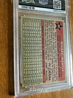 1958 Topps All Star #487 MICKEY MANTLE PSA 6