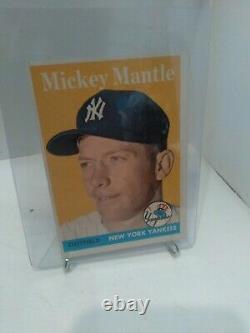 1958 Topps Baseball Card #150 Mickey Mantle New York Yankees super nice sharp