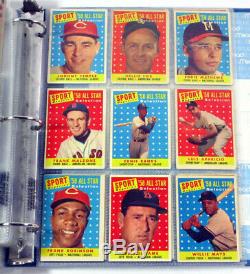 1958 Topps Baseball Complete Set (1-495) Mantle Mays Aaron Williams