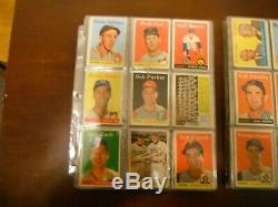 1958 Topps Baseball Near Complete Set 494/495 Mantle Mays Aaron Robinson Spawn