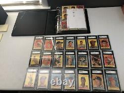 1958 Topps Baseball Near Complete Set In Nice Binder With 21 Stars Sgc Graded