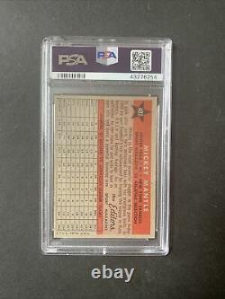 1958 Topps Mickey Mantle ALL-STAR #487 PSA 7 Mint Dead Centered Beauty high end