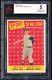 1958 Topps Mickey Mantle All-star #487 Bgs Bvg Excellent 5