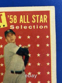 1958 Topps Mickey Mantle All Star #487 NY Yankees VG to VG+ Range