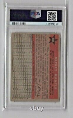 1958 Topps Mickey Mantle'All Star' #487. PSA 1.5. New York Yankees