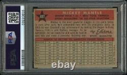 1958 Topps Mickey Mantle All Star #487 PSA 6 EX-MT Just Graded