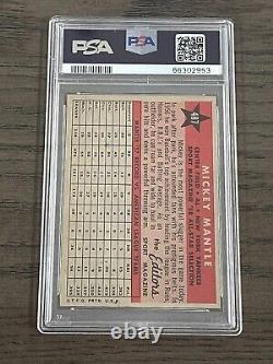 1958 Topps Mickey Mantle All Star #487 PSA 6 New York Yankees