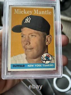 1958 Topps Mickey Mantle Card #150 PSA 5 EX