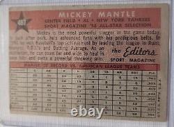 1958 Topps Sport Magazine'58 All Star Selection #487 Mickey Mantle