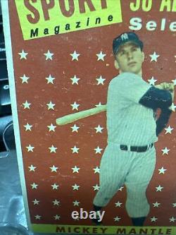 1958 Topps Sport Magazine'58 All Star Selection #487 Mickey Mantle No Creases