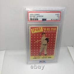 1958 topps mickey mantle all-star psa 5 New York Yankees FREE SHIPPING