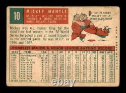1959 Topps #10 Mickey Mantle G X2849091