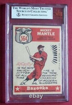 1959 Topps #564 MICKEY MANTLE Baseball Card BVG 6.5 EXMT PLUS looks much nicer