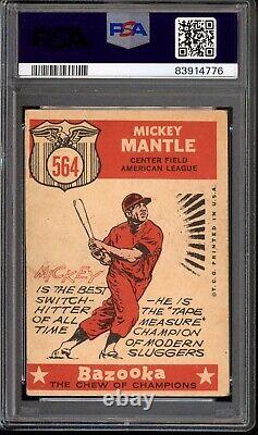 1959 Topps #564 Mickey Mantle PSA 2 (MC) New York Yankees All-Star Baseball Card