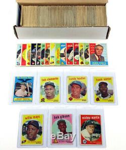 1959 Topps Baseball Complete Set (1-572) Mantle Gibson Mays