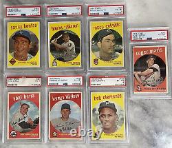 1959 Topps Baseball Complete Set Mickey Mantle SGC 7 NM HIGH GRADE PSA 1-572