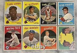 1959 Topps Baseball Complete Set Mickey Mantle SGC 7 NM HIGH GRADE PSA 1-572