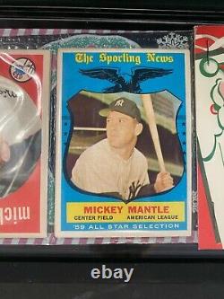 1959 Topps Christmas Rack Pack Graded 3 Mantles Showing #10 #461 #564 NM RARE