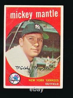 1959 Topps MICKEY MANTLE #10 VG