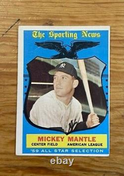 1959 Topps MICKEY MANTLE #564 New York Yankees HI# All Star HOF