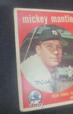 1959 Topps Mickey Mantle #10 Baseball Card