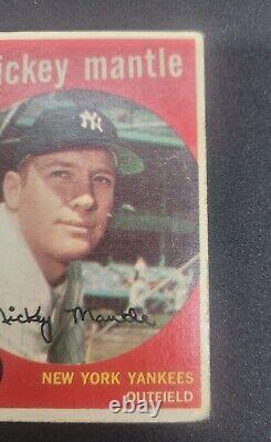 1959 Topps Mickey Mantle #10 Baseball Card
