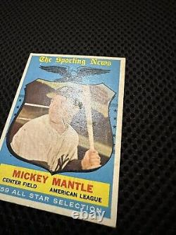 1959 Topps Mickey Mantle #564 All Star (marks)