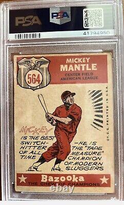 1959 Topps Mickey Mantle All Star #564 PSA 3 VG HOF Yankees