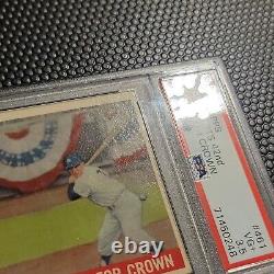 1959 Topps Mickey Mantle Hits 42nd Homer for Crown #461 PSA 3.5 Very Good