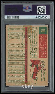 1959 Topps Mickey Mantle PSA 2 GD #10 Baseball Card