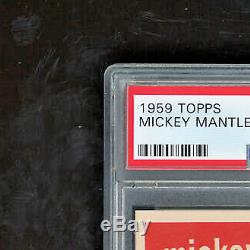 1959 Topps Mickey Mantle PSA 6 Centered sharp top 5% from PWCC