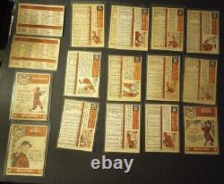 1959 Topps Mickey Mantle Roberto Clemente 17 Cards High #s SSP