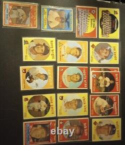 1959 Topps Mickey Mantle Roberto Clemente 17 Cards High #s SSP