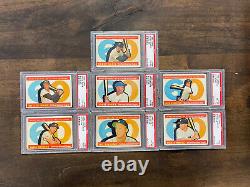 1960 TOPPS BASEBALL COMPLETE SET 572 MANTLE CLEMENTE McCOVEY RC +Graded Cards