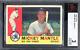 1960 Topps #350 Mickey Mantle Bvg 3 Hof New York Yankees Baseball Card