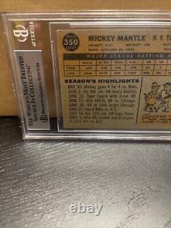 1960 Topps #350 Mickey Mantle BVG 6 HOF