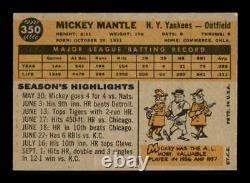 1960 Topps #350 Mickey Mantle EXMT X2445201