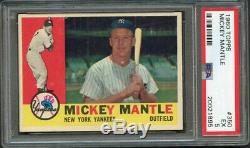 1960 Topps #350 Mickey Mantle HOF PSA 5