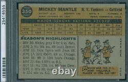 1960 Topps 350 Mickey Mantle PSA 7 (6555)
