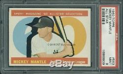 1960 Topps 563 AS Mickey Mantle PSA 9 (8939)