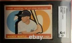 1960 Topps #563 Mickey Mantle / All- Star / Sgc 3