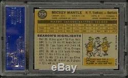 1960 Topps Baseball #350 Mickey Mantle PSA 6