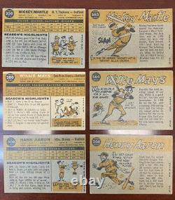 1960 Topps Baseball COMPLETE SET (1-572) Excellent Condition! Crease Free