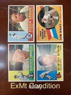 1960 Topps Baseball COMPLETE SET (1-572) Excellent Condition! Crease Free